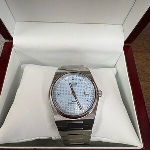 SOLD- Tissot Silver and Blue Men's Watch- SOLD